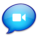 iChat Blue Icon 128x128 png
